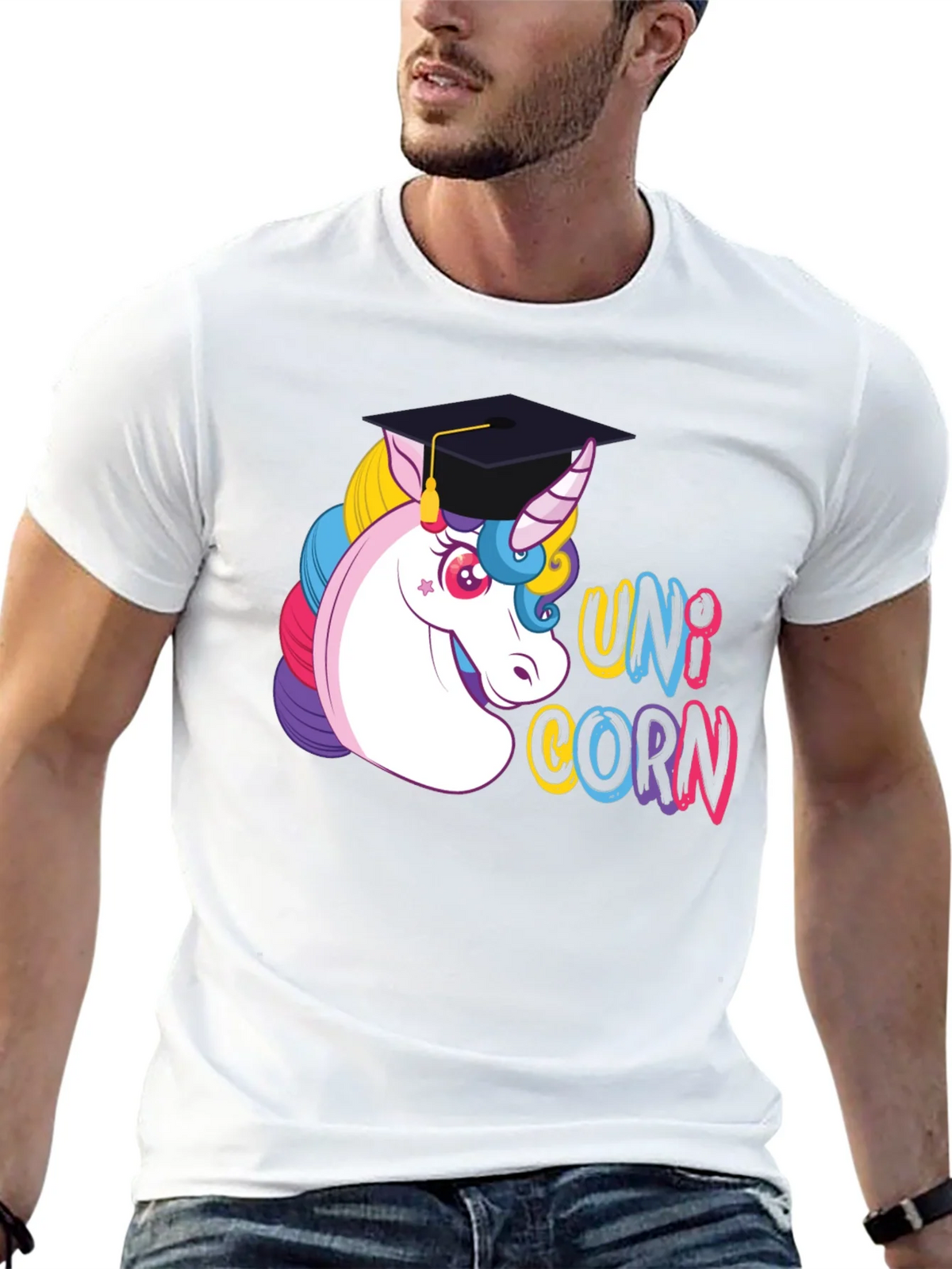 Graduation Unicorn T-Shirt - Black product image 12