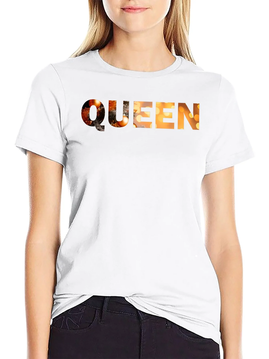 Queen Graphic Tee - Black Cotton T-Shirt product image 7