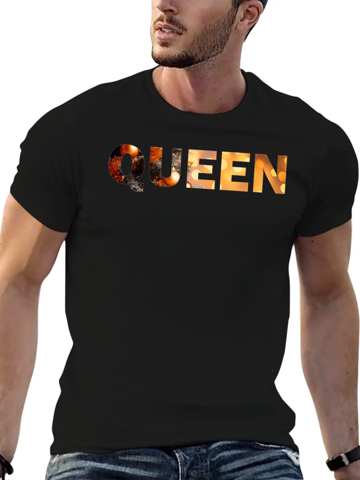 Queen Graphic Tee - Black Cotton T-Shirt product image 5
