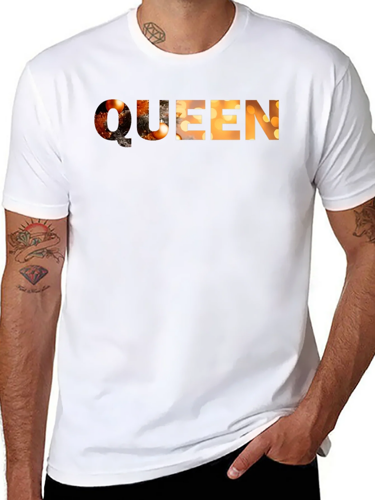Queen Graphic Tee - Black Cotton T-Shirt product image 6