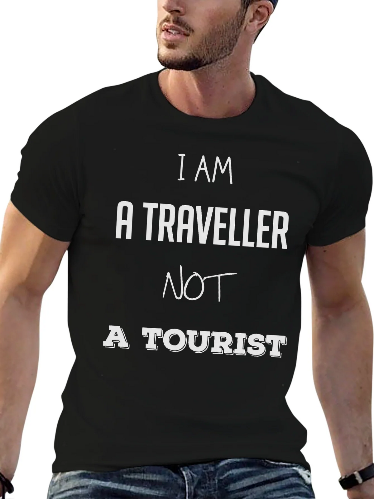 I AM A TRAVELER NOT A TOURIST T-Shirt product image 6