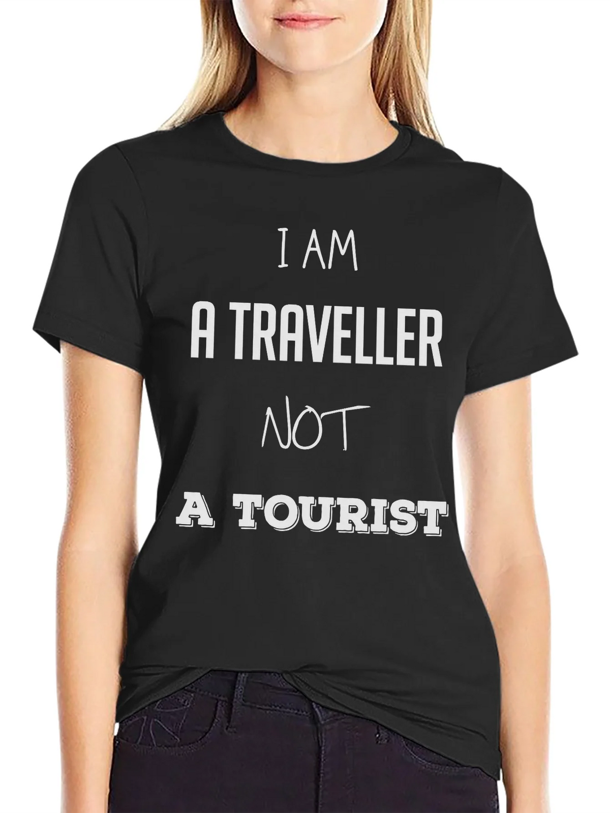 I AM A TRAVELER NOT A TOURIST T-Shirt product image 2