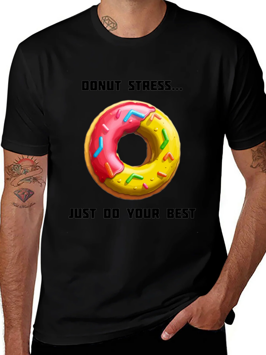 Donut Stress T-Shirt - Comfortable Casual Wear product image 1