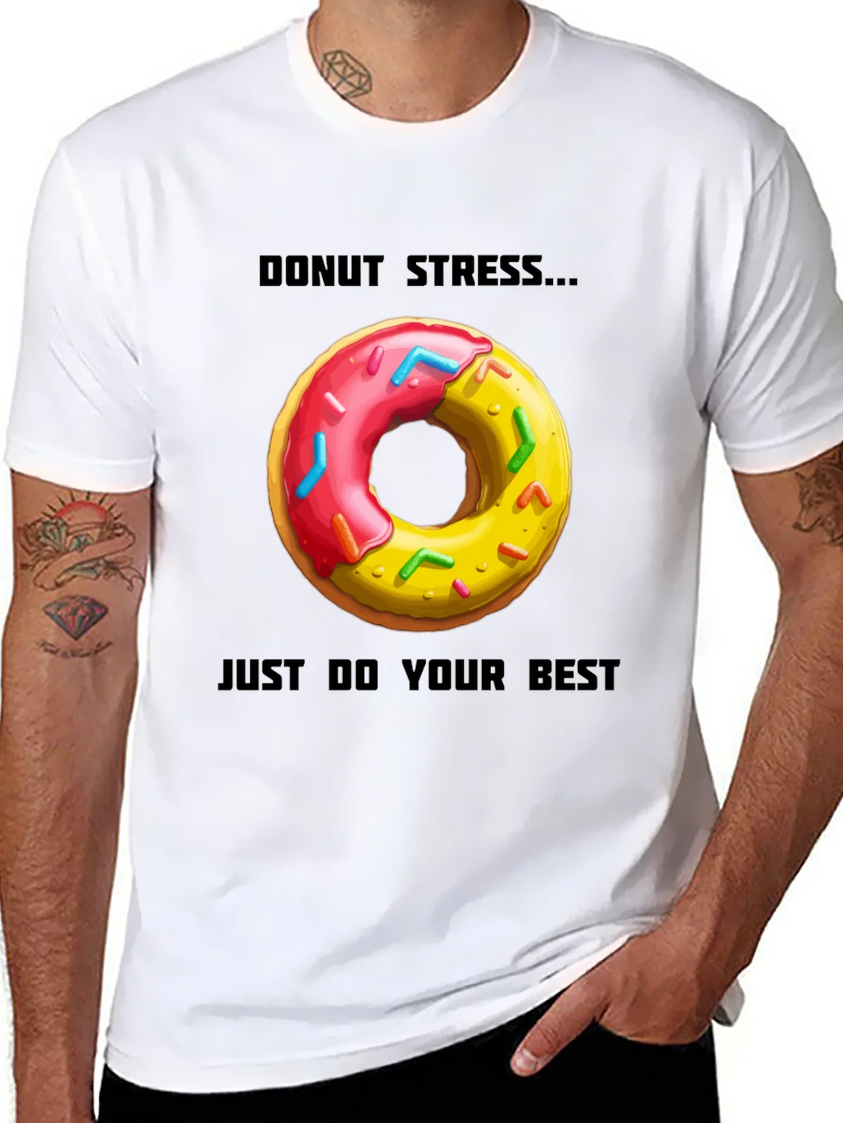 Donut Stress T-Shirt - Comfortable Casual Wear product image 3