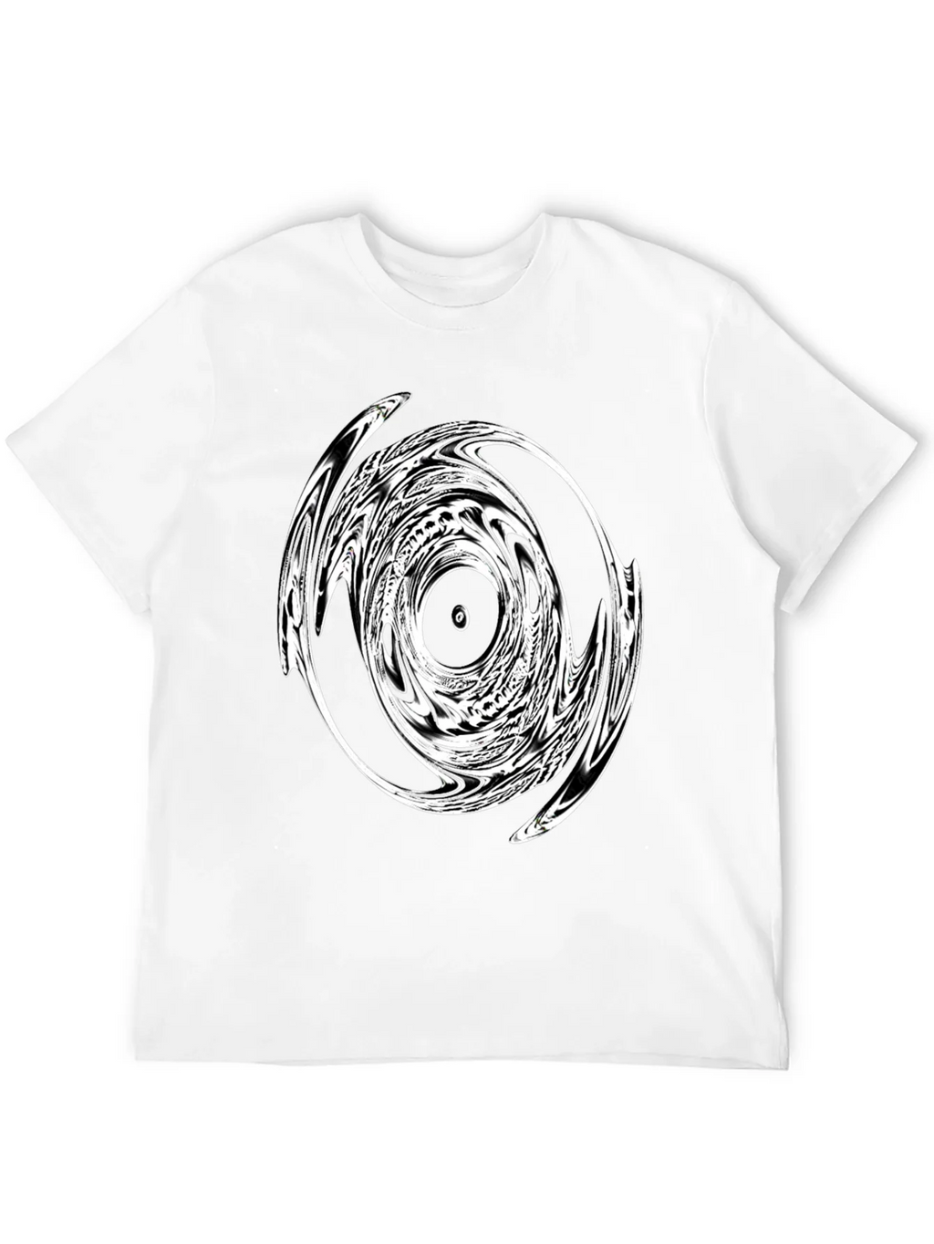 Abstract Circle Graphic Tee - Modern Black T-Shirt product image 7