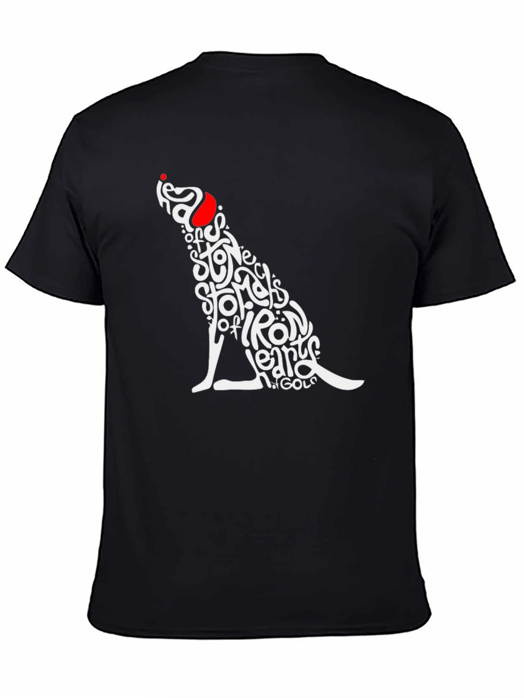 Stylish Graphic Tee - Dog Word Art Design product image 4