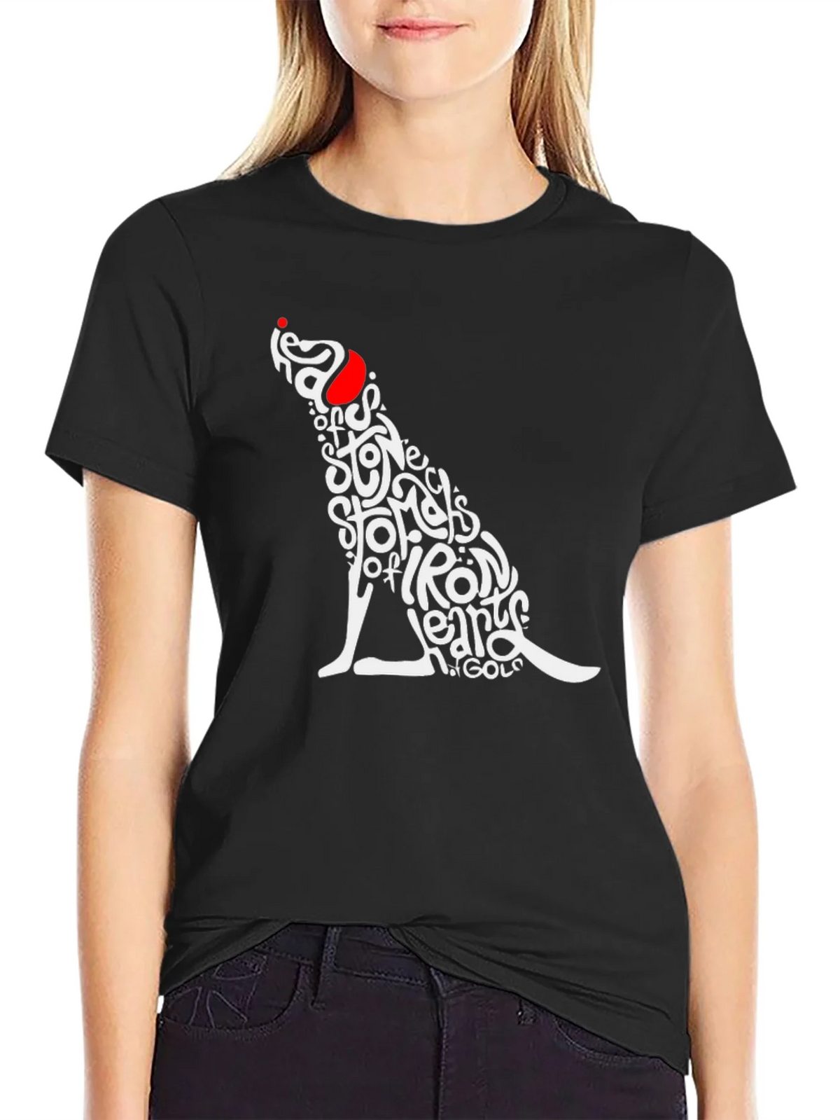 Stylish Graphic Tee - Dog Word Art Design product image 2