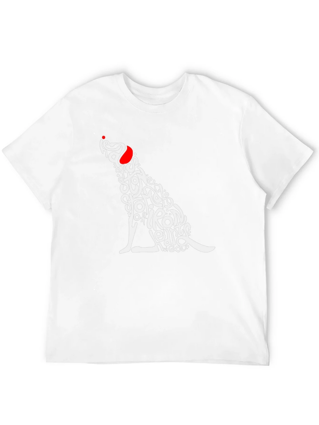 Stylish Graphic Tee - Dog Word Art Design product image 11