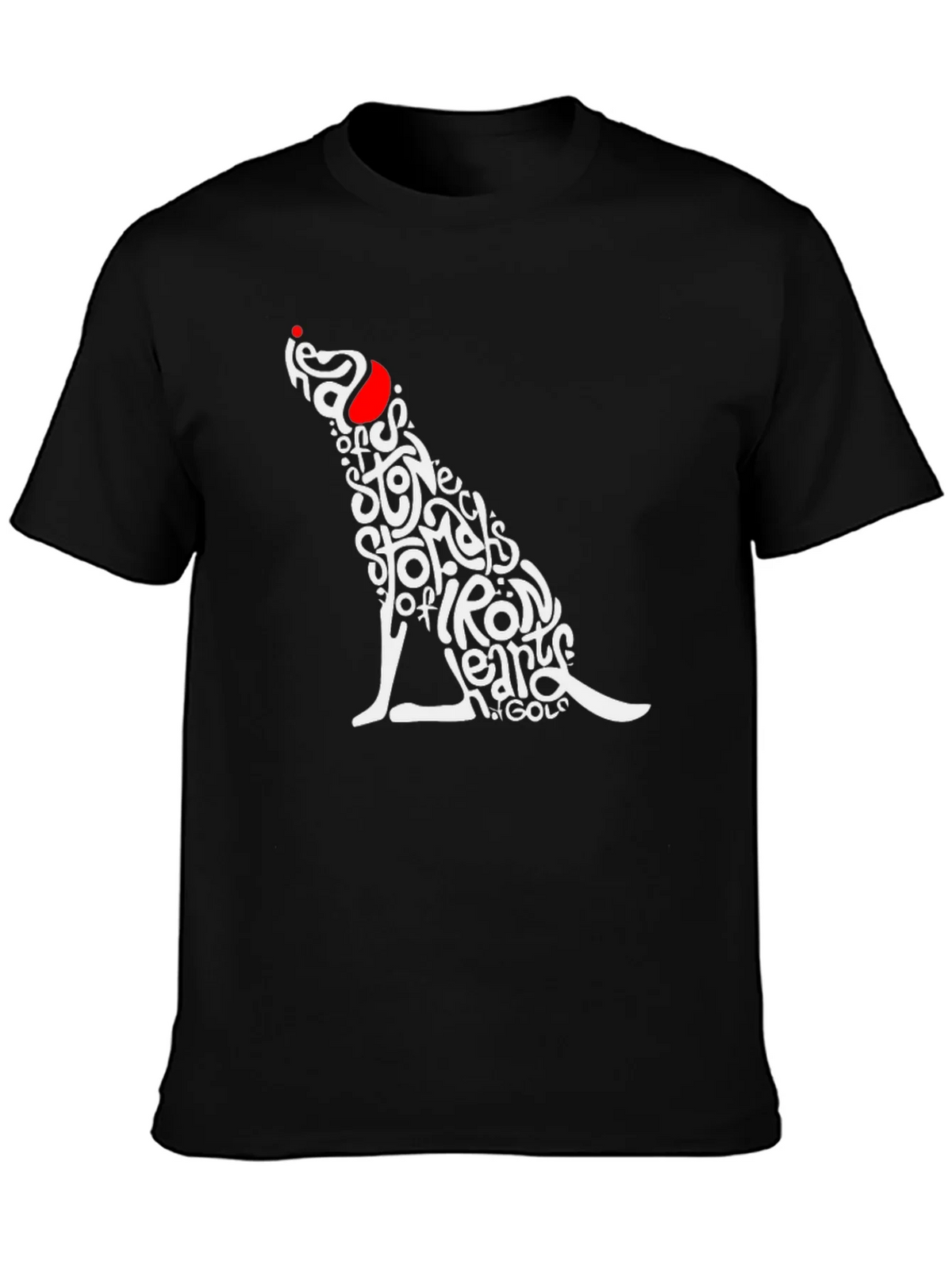Stylish Graphic Tee - Dog Word Art Design product image 3