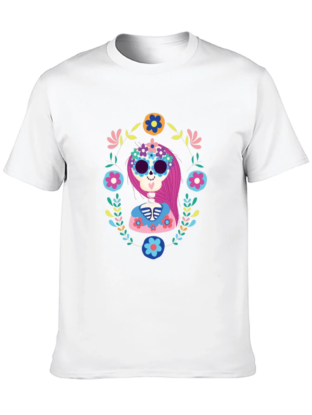 Day of the Dead Sugar Skull Graphic Tee product image 3