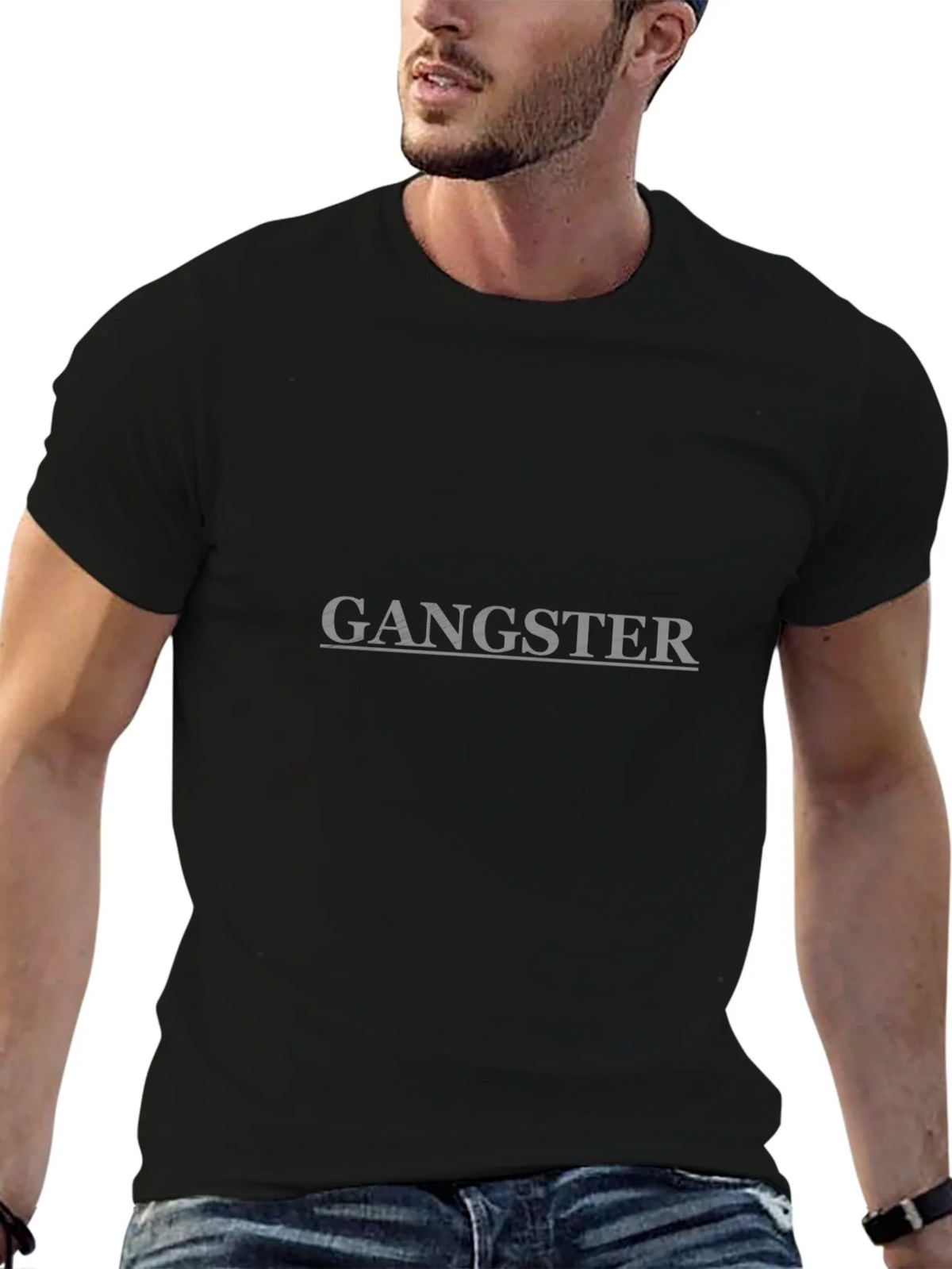 Gangster Graphic Tee - Classic Black T-Shirt product image 3