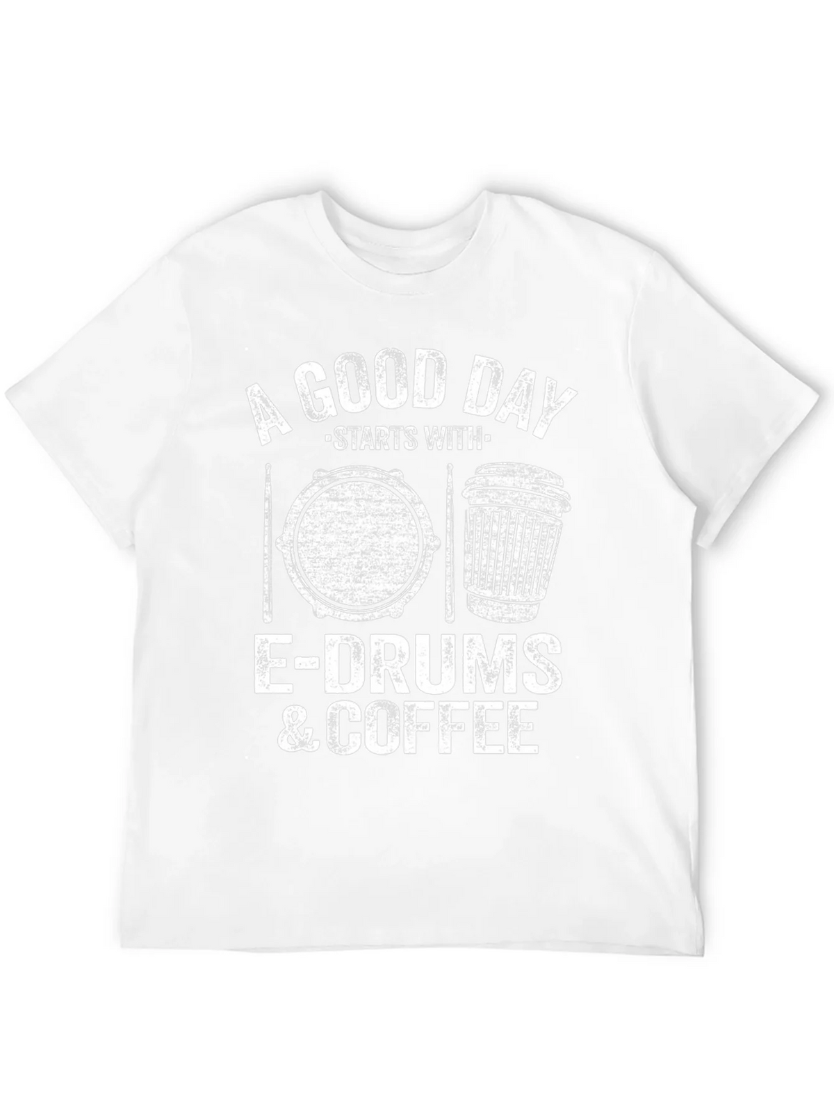 A Good Day Starts With E-Drums & Coffee T-Shirt product image 11