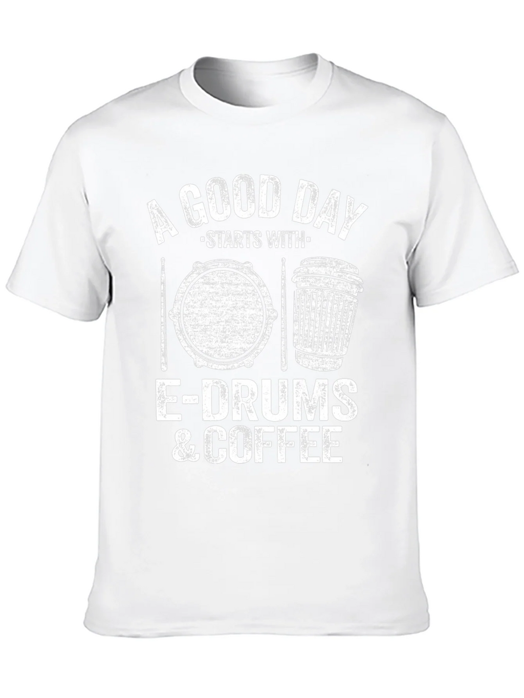 A Good Day Starts With E-Drums & Coffee T-Shirt product image 9