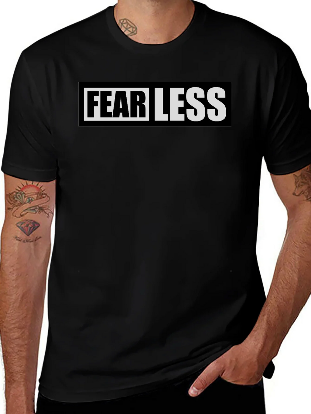 Fearless Black Graphic Tee product image 1