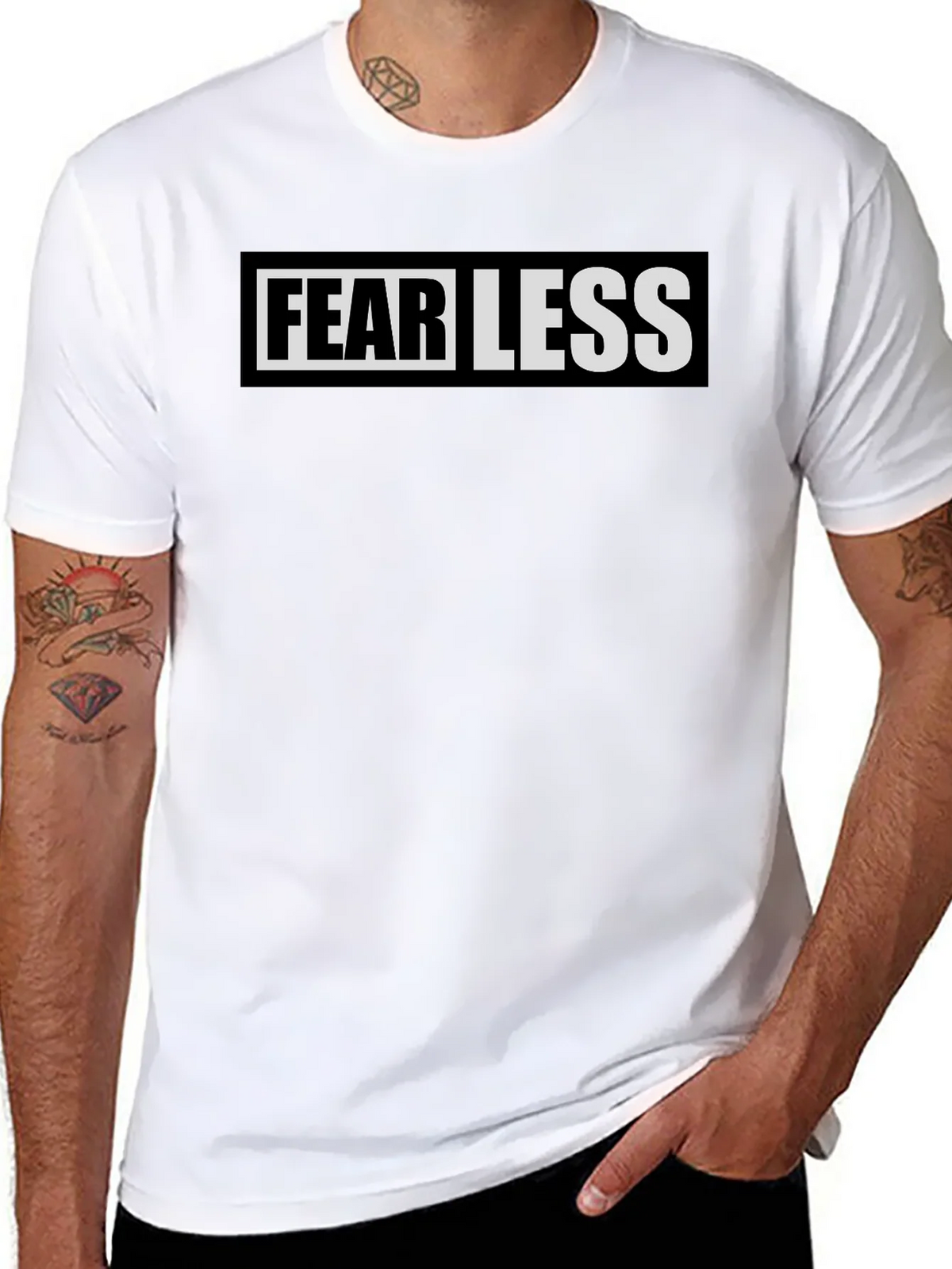 Fearless Black Graphic Tee product image 7