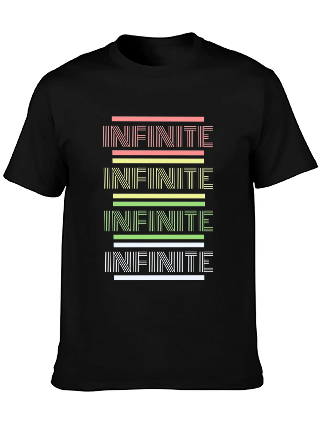 Infinite Style: Graphic Print Black Tee product image 2