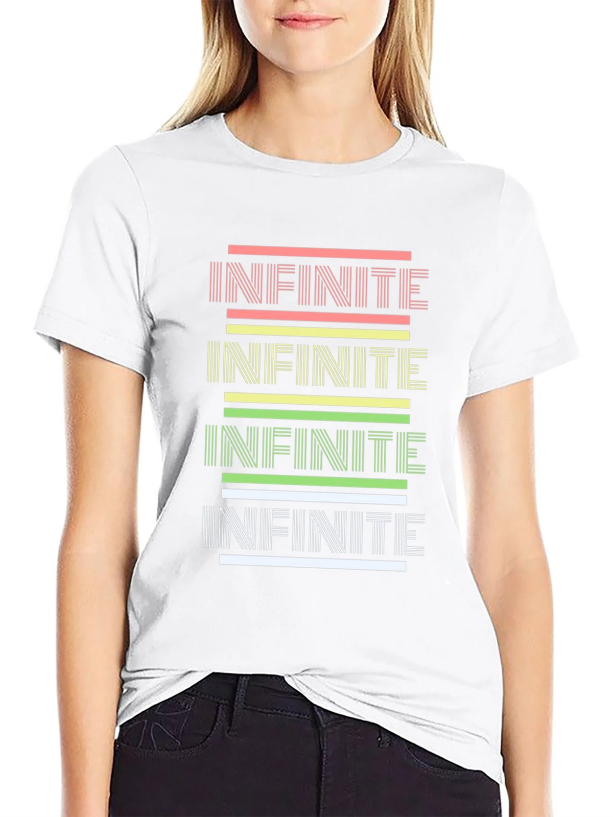 Infinite Style: Graphic Print Black Tee product image 7