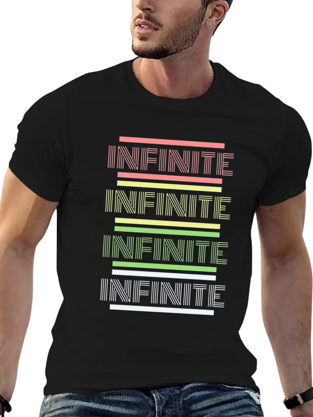 Infinite Style: Graphic Print Black Tee product image 5