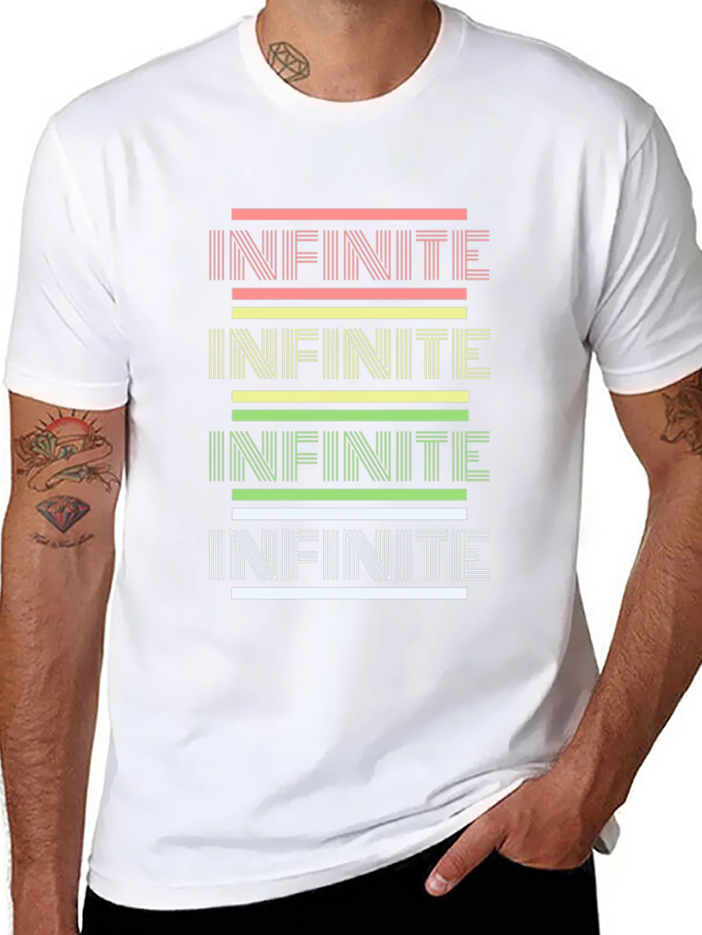 Infinite Style: Graphic Print Black Tee product image 6