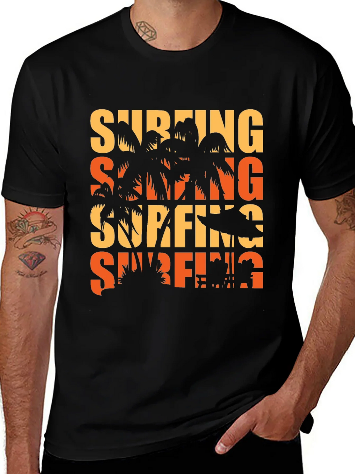 Retro Surfing Graphic Tee - Vacation Vibes product image 1