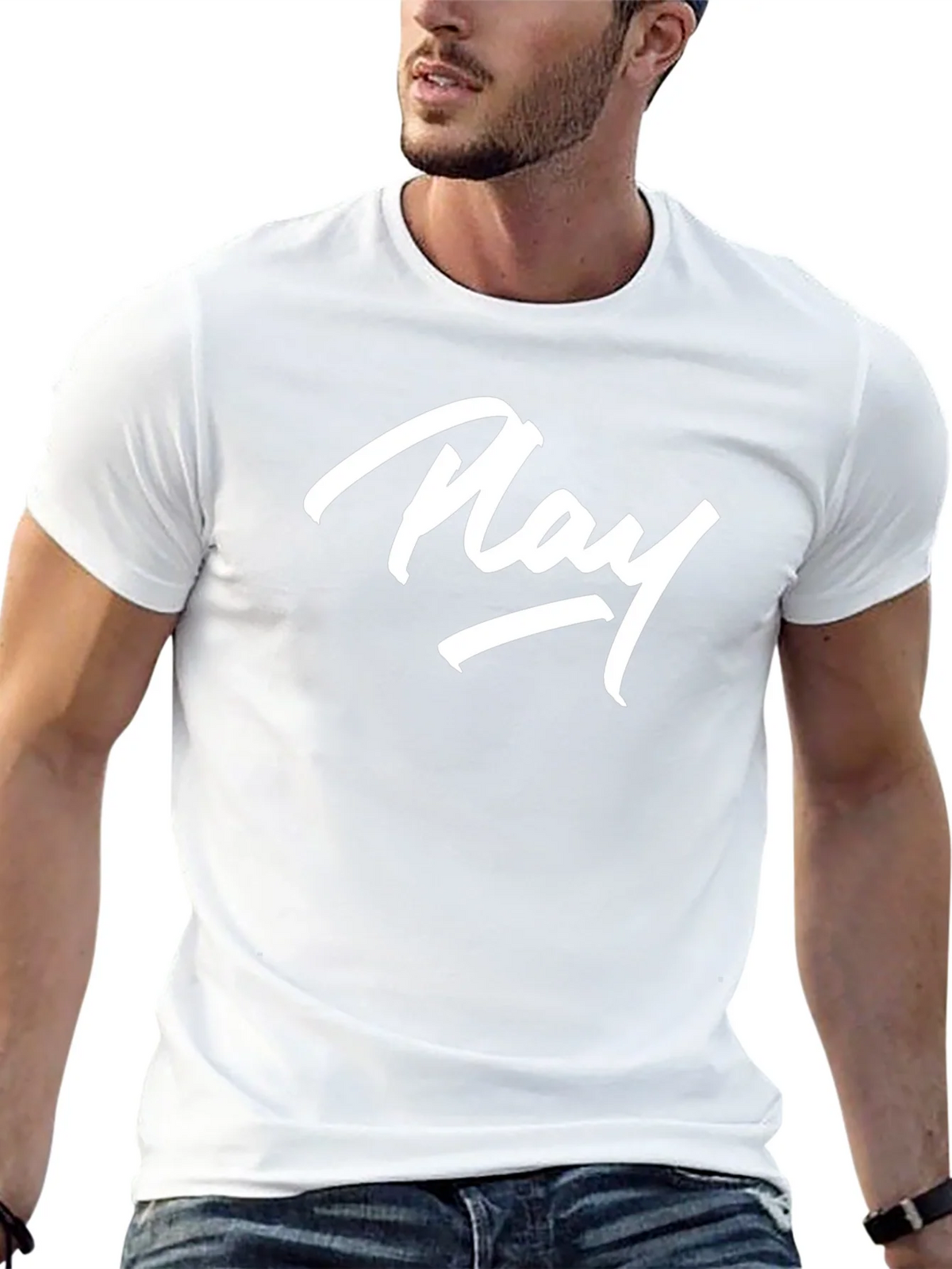 Play Graphic Print T-Shirt - Black product image 5