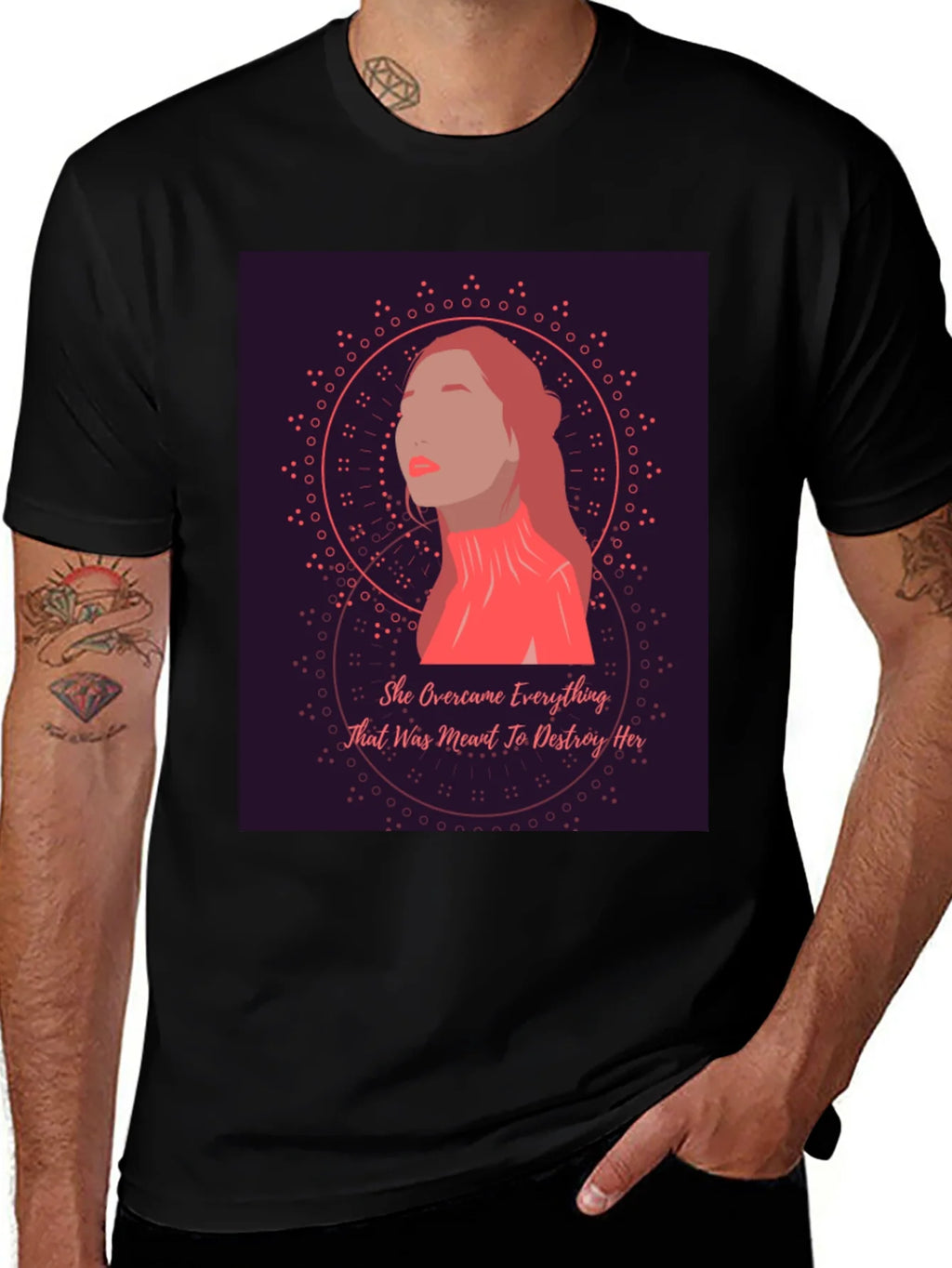 Empowered Woman Graphic Tee - She Overcame T-Shirt product image 1