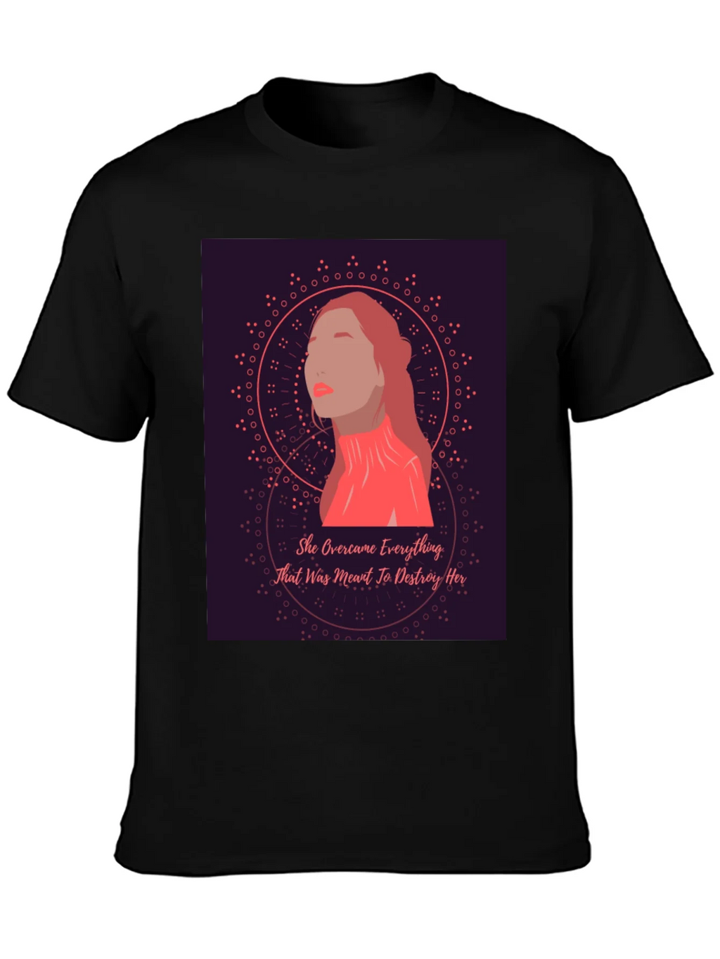 Empowered Woman Graphic Tee - She Overcame T-Shirt product image 3