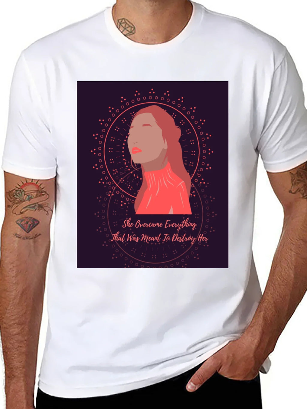 Empowered Woman Graphic Tee - She Overcame T-Shirt product image 6