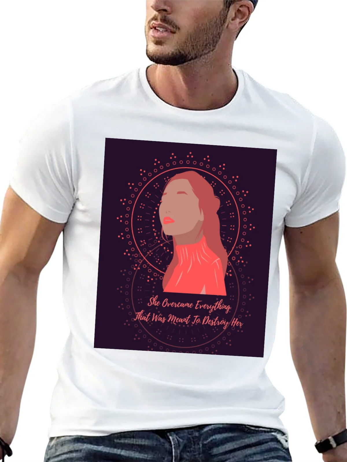 Empowered Woman Graphic Tee - She Overcame T-Shirt product image 11