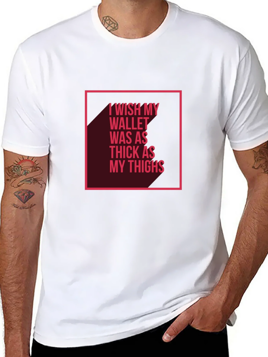 Wish My Wallet Was as Thick T-Shirt product image 7
