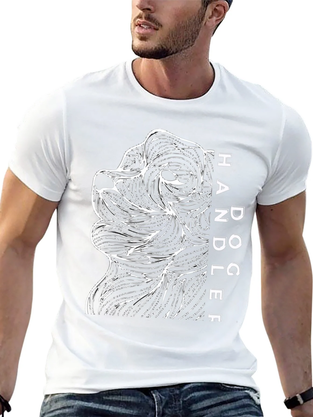 Dog Handler Graphic Tee - Mens Black T-Shirt product image 12