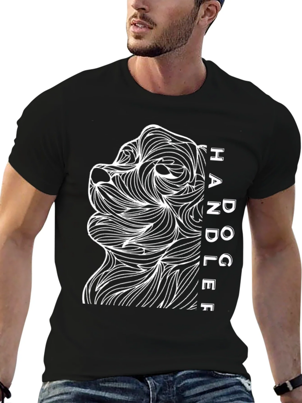 Dog Handler Graphic Tee - Mens Black T-Shirt product image 6
