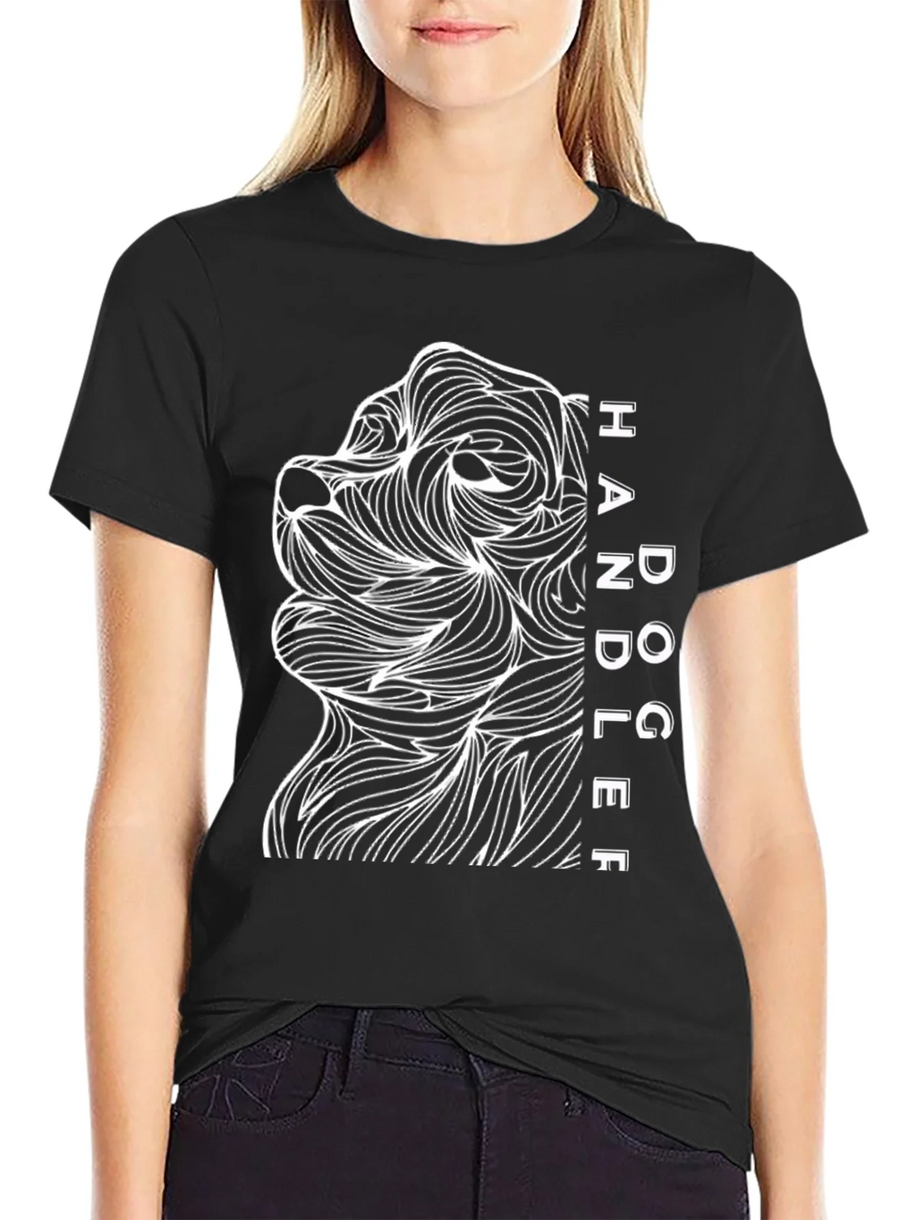 Dog Handler Graphic Tee - Mens Black T-Shirt product image 2