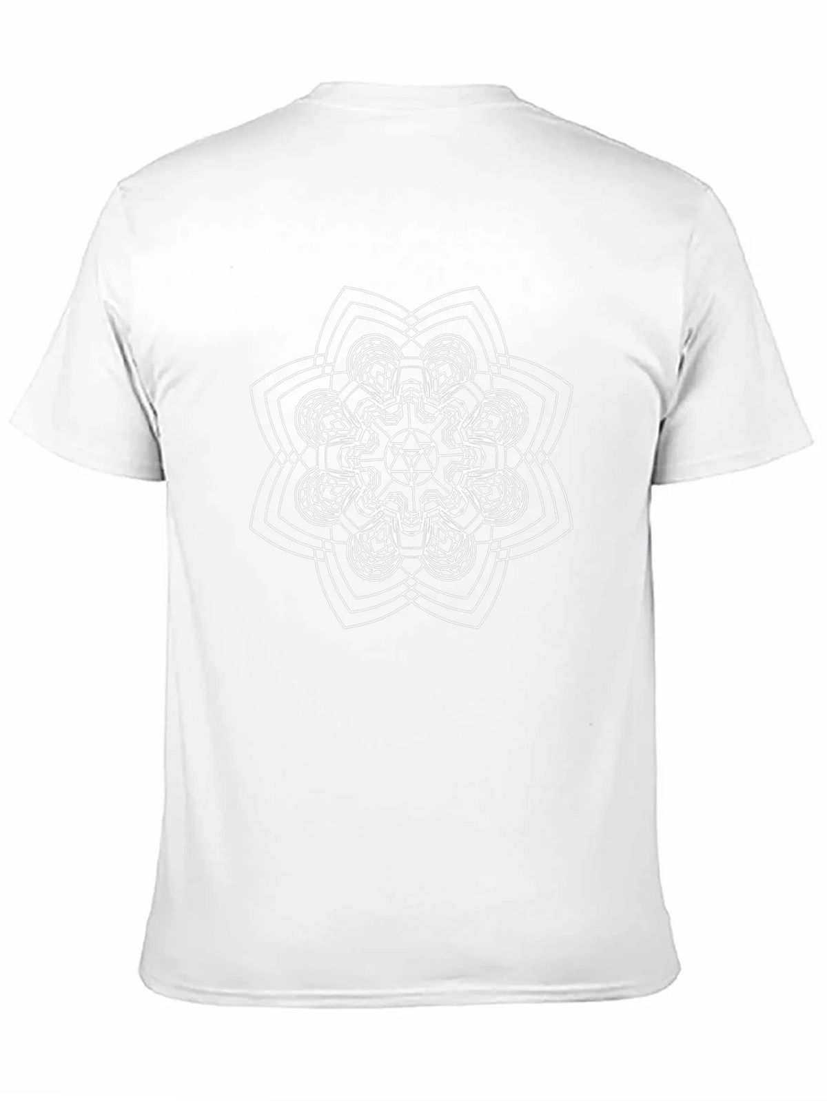 Geometric Mandala Graphic T-Shirt - Black product image 10