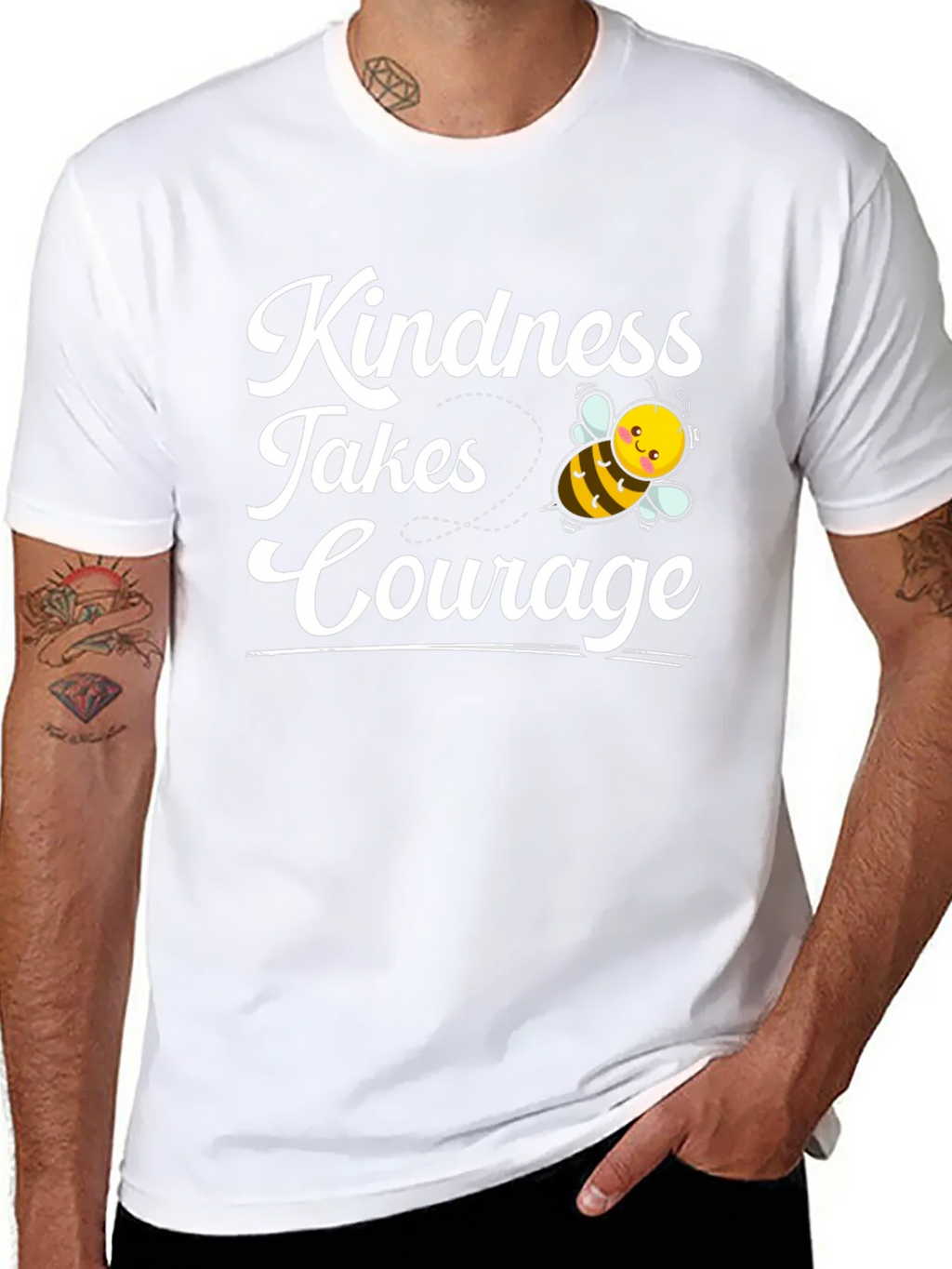 Kindness Takes Courage Bee Graphic Tee product image 5