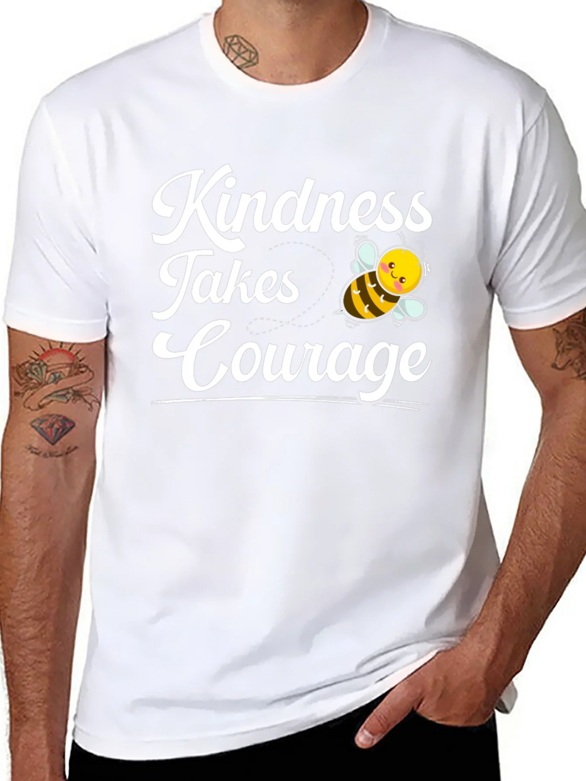 Kindness Takes Courage Bee Graphic Tee product image 5