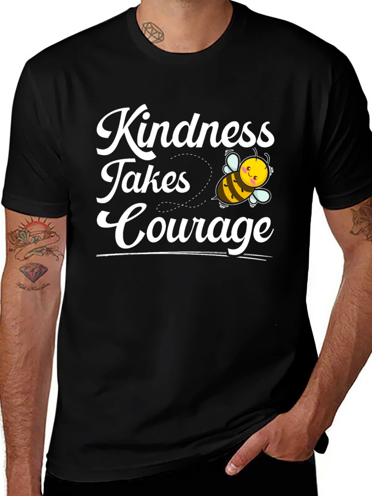 Kindness Takes Courage Bee Graphic Tee product image 1