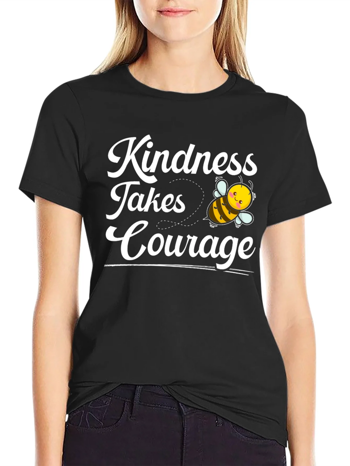 Kindness Takes Courage Bee Graphic Tee product image 2