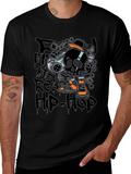 Hip-Hop Skull T-Shirt - Black product image 1