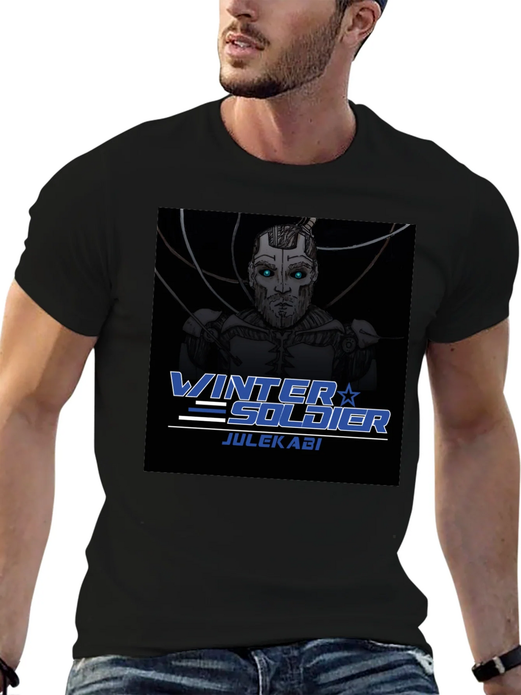 Winter Soldier Julekabi Black T-Shirt product image 6