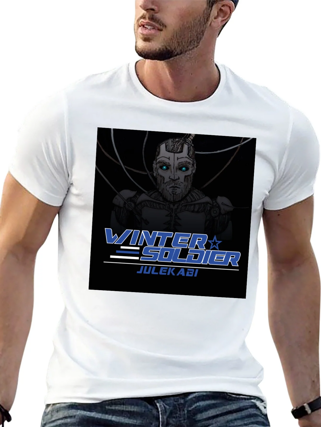 Winter Soldier Julekabi Black T-Shirt product image 12