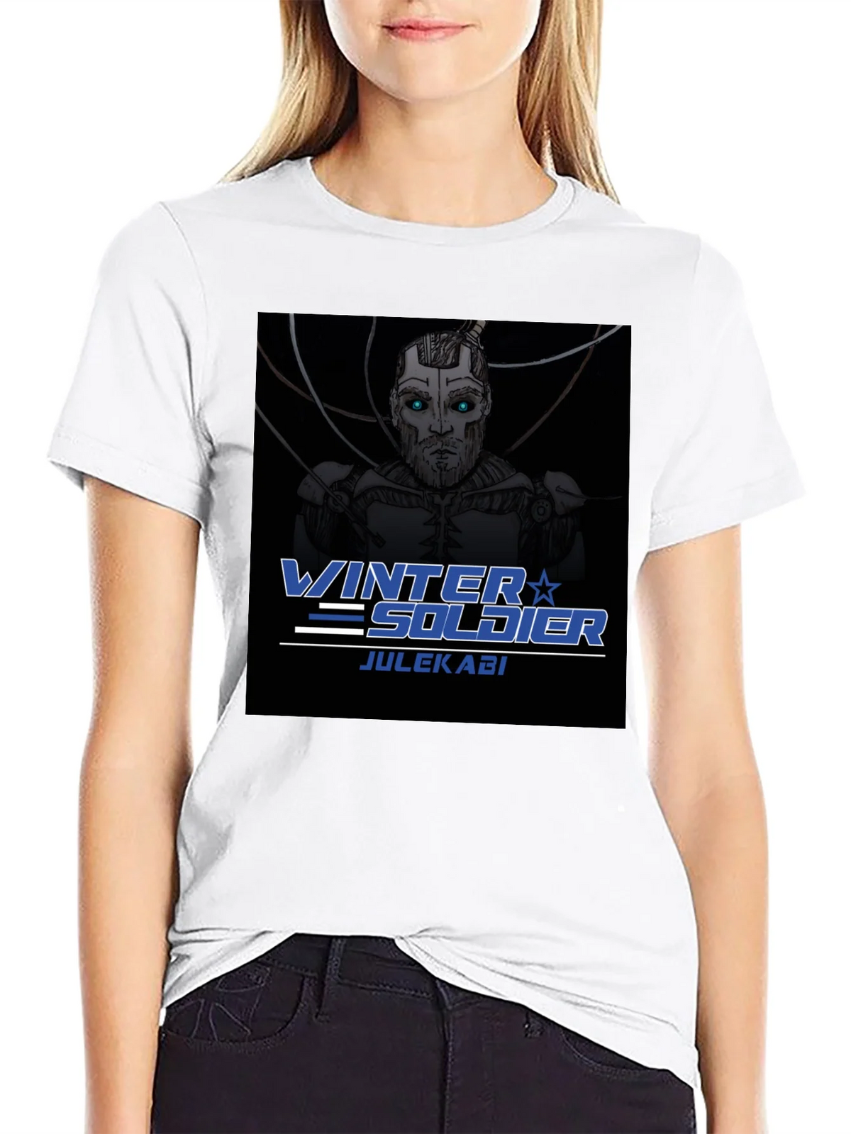 Winter Soldier Julekabi Black T-Shirt product image 8