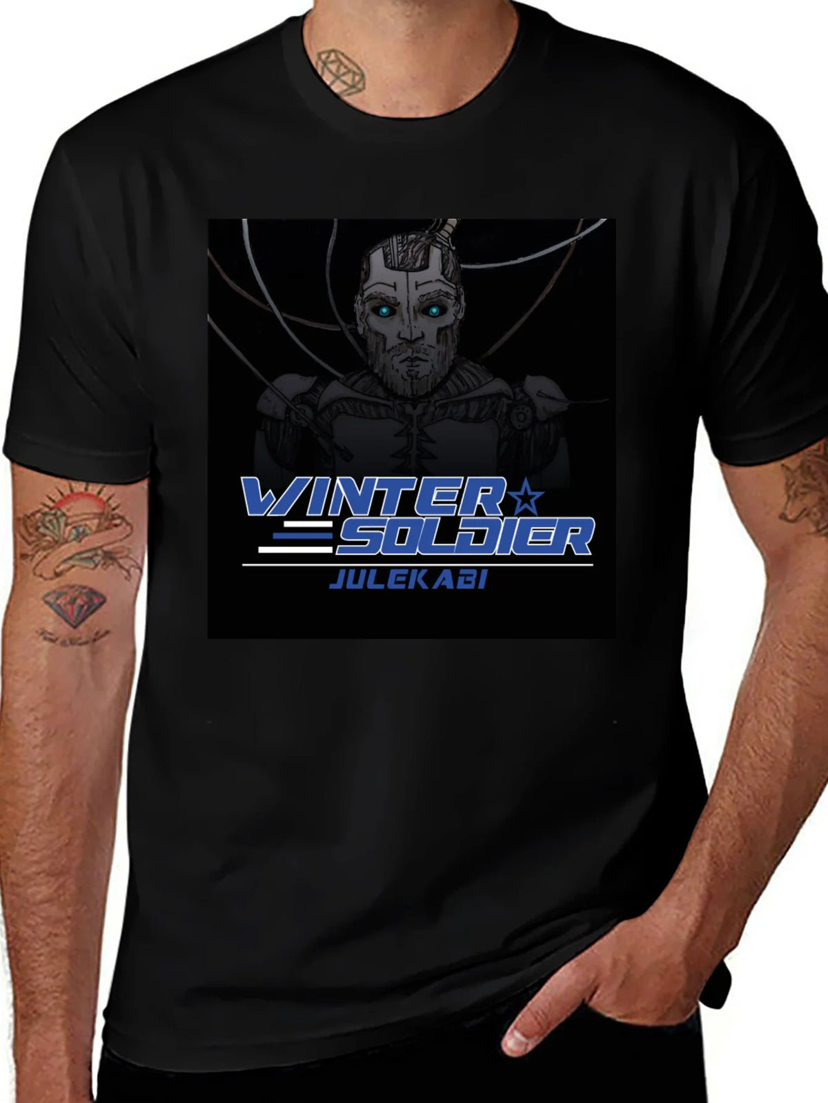 Winter Soldier Julekabi Black T-Shirt product image 1