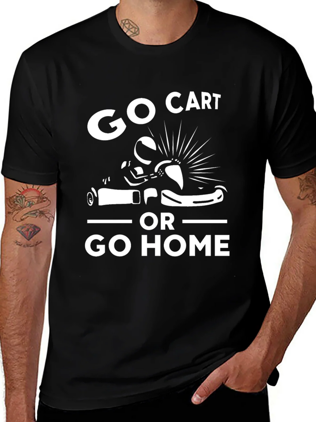 Go Cart or Go Home Graphic Tee - Racing Kart T-Shirt product image 1