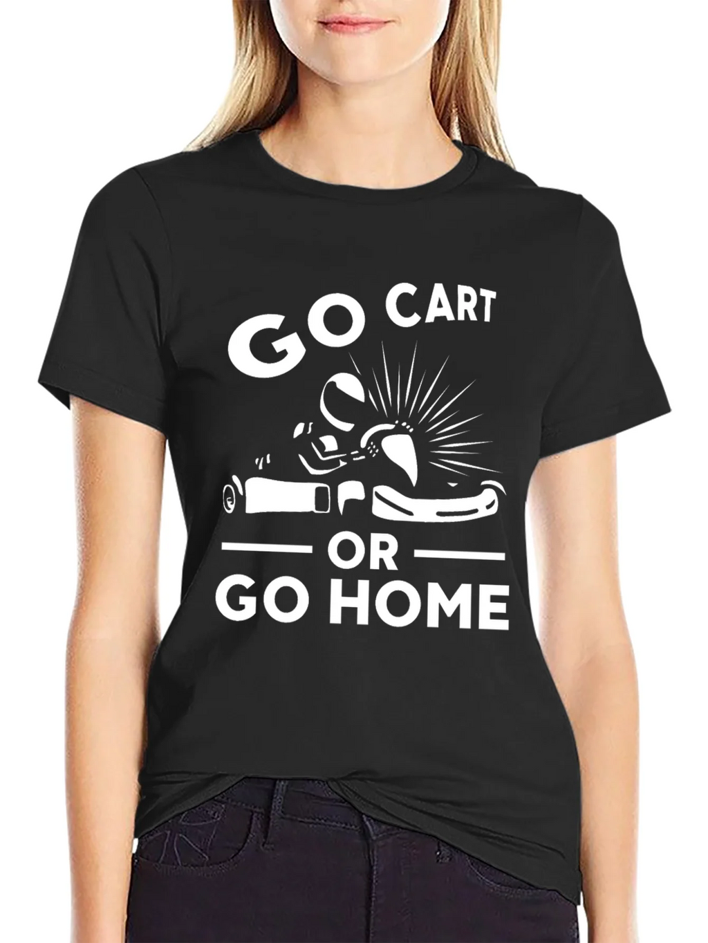 Go Cart or Go Home Graphic Tee - Racing Kart T-Shirt product image 2