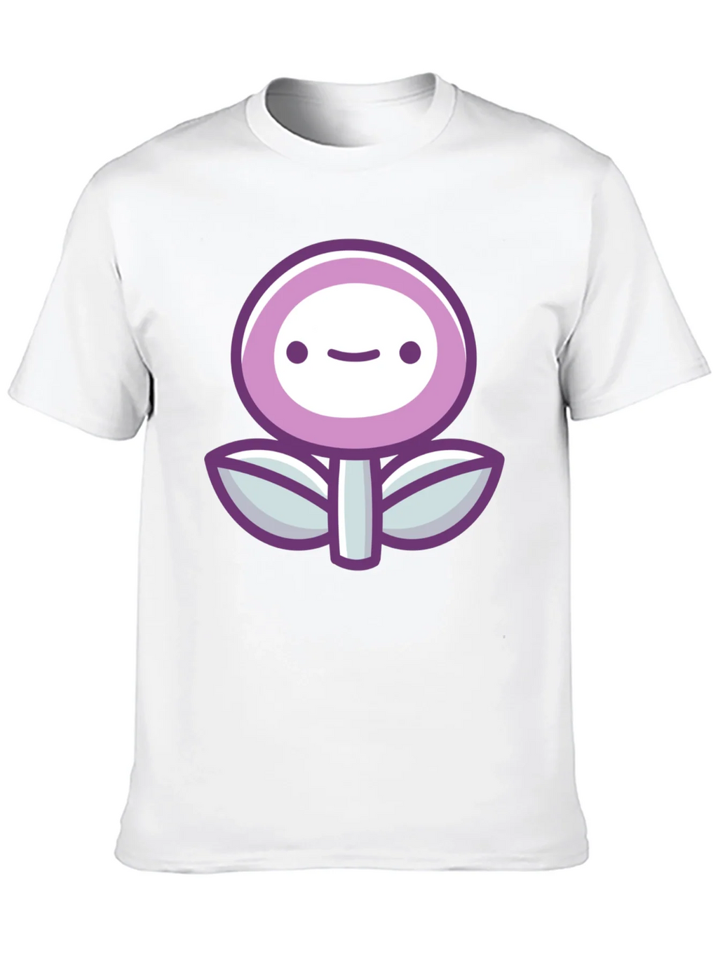 Cute Flower Graphic Print Black T-Shirt product image 6