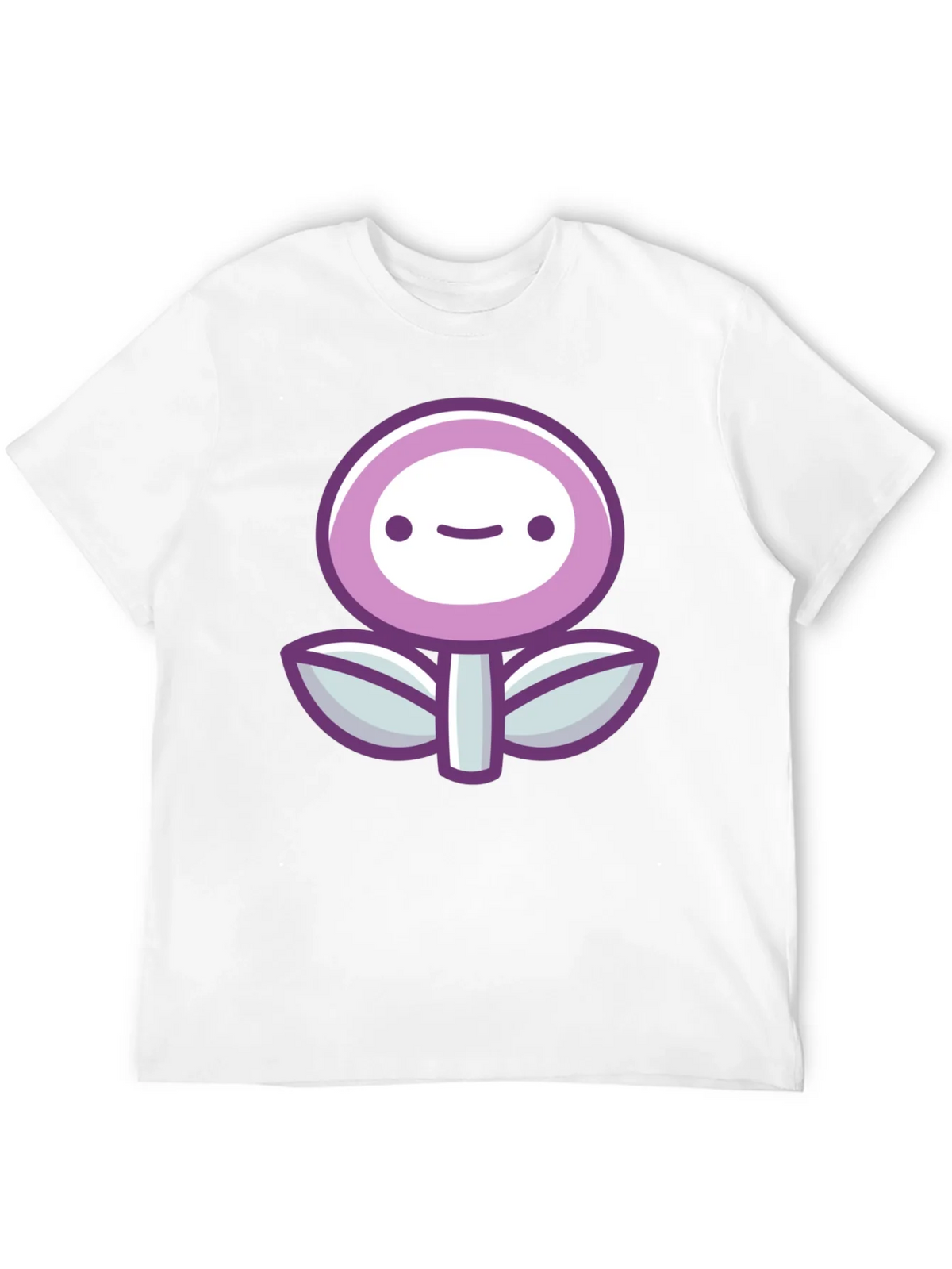 Cute Flower Graphic Print Black T-Shirt product image 7