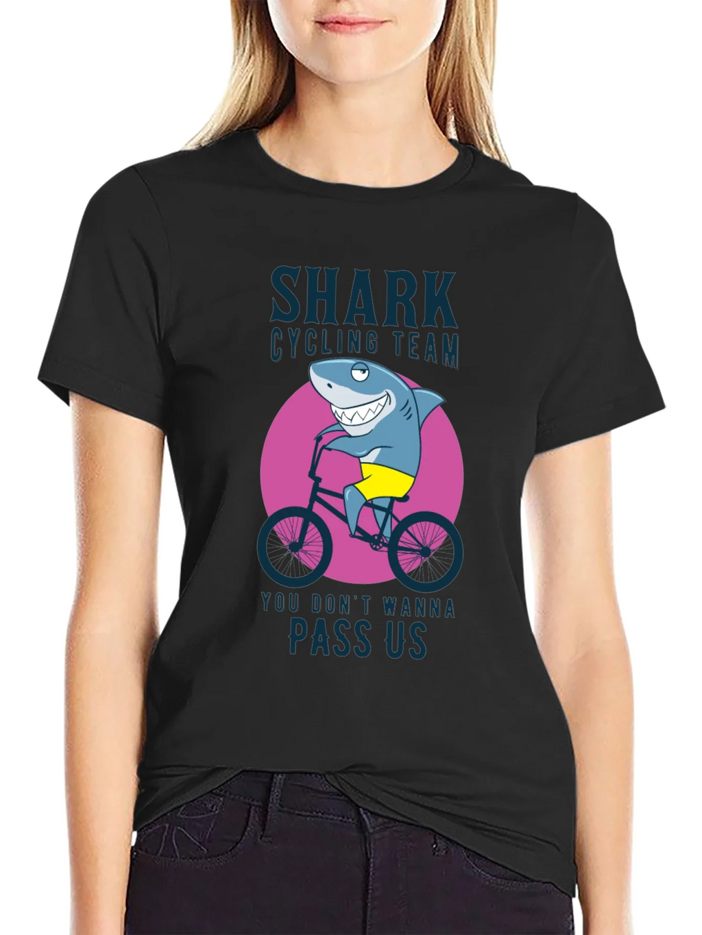 Shark Cycling Team Graphic Tee - Ride in Style! product image 2