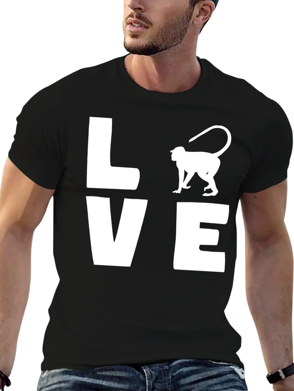 Love Monkey Graphic Tee - Mens Black T-Shirt product image 6