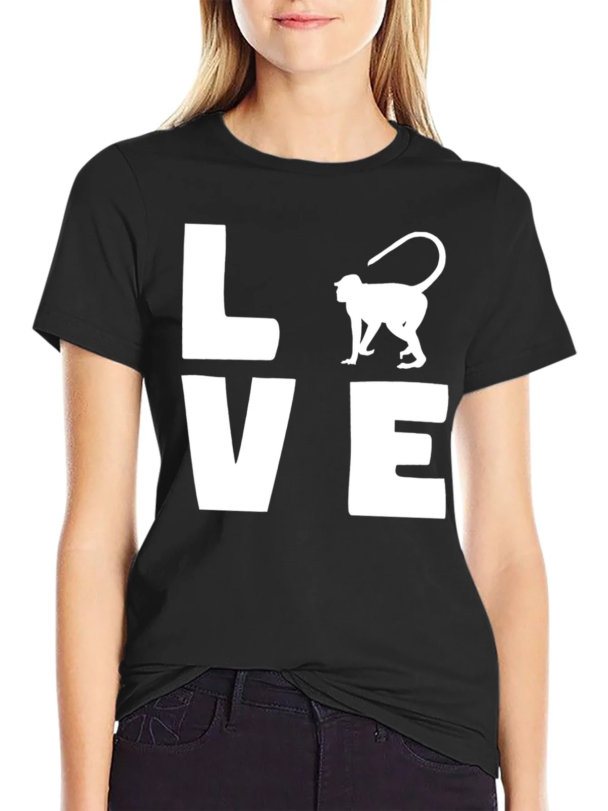 Love Monkey Graphic Tee - Mens Black T-Shirt product image 2